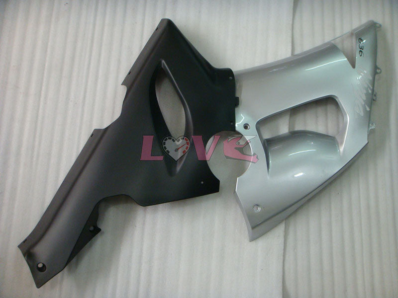 Factory Style - Black Silver Fairings and Bodywork For 2005-2006 NINJA ZX-6R #LF6012