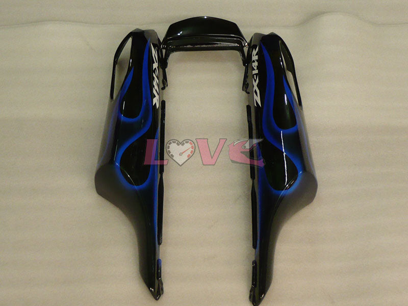 Flame - Blue Black Fairings and Bodywork For 2006-2011 NINJA ZX-14R #LF3232
