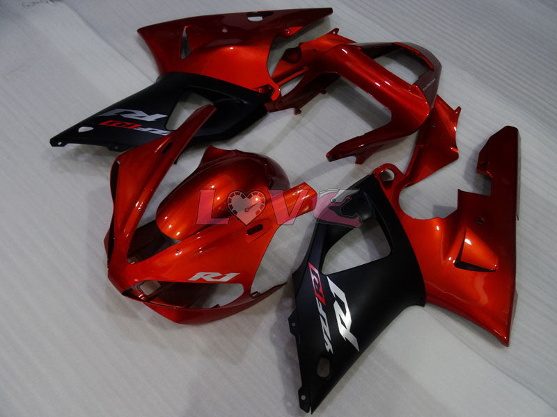 Factory Style - Orange Black Fairings and Bodywork For 2000-2001 YZF-R1 #LF3620