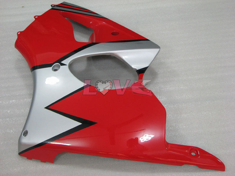 Factory Style - Red Black Silver Fairings and Bodywork For 2000-2002 NINJA ZX-6R #LF3335