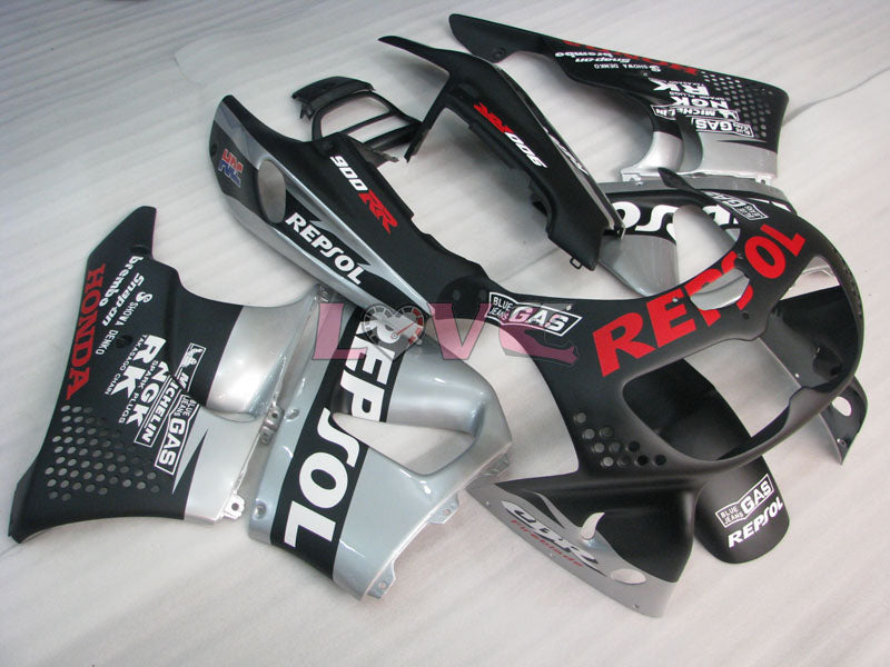 Repsol - Black Silver Fairings and Bodywork For 1994-1995 CBR900RR #LF3016