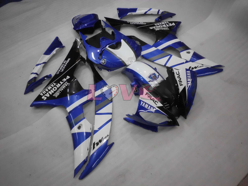 PETRONAS - Blue White Black Fairings and Bodywork For 2008-2016 YZF-R6 #LF3419
