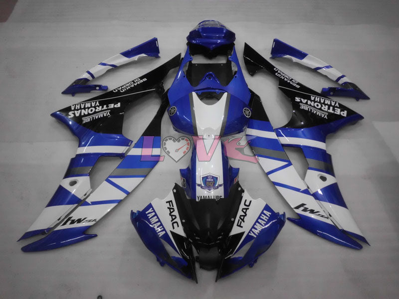 PETRONAS - Blue White Black Fairings and Bodywork For 2008-2016 YZF-R6 #LF3419