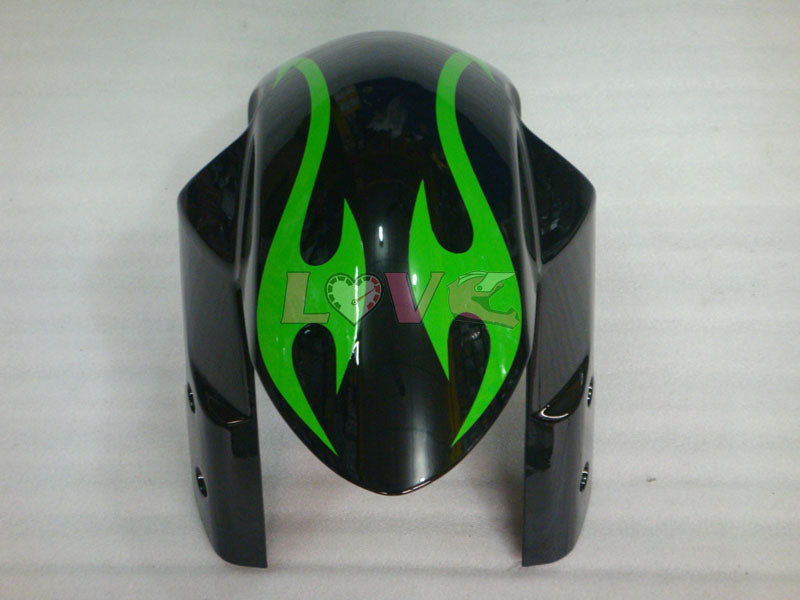 Flame - Green Black Fairings and Bodywork For 2006-2007 GSX-R750 #LF6545