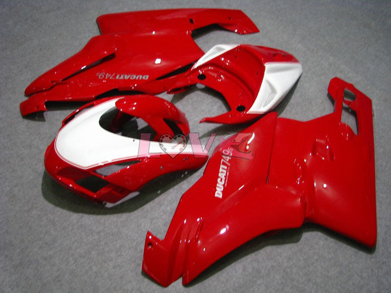 Xerox - Red White Fairings and Bodywork For 2003-2004 999 #LF5508