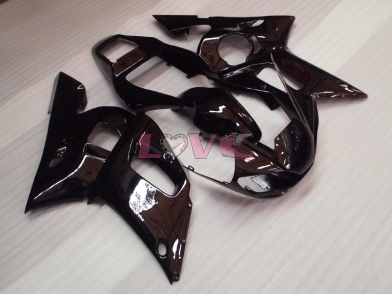 No sticker / decal Factory Style - Black Fairings and Bodywork For 1998-2002 YZF-R6 #LF3371
