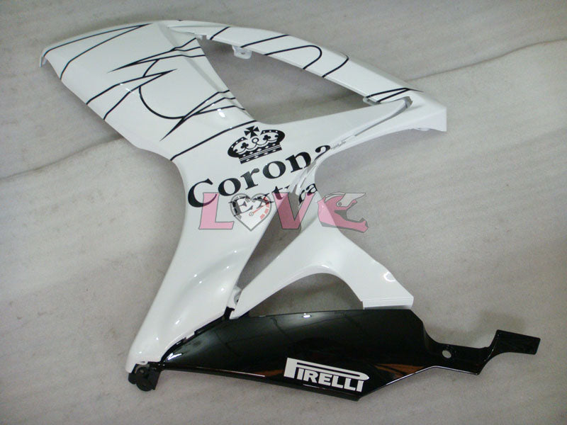 Corona MOTUL - White Black Fairings and Bodywork For 2006-2007 GSX-R600 #LF6401