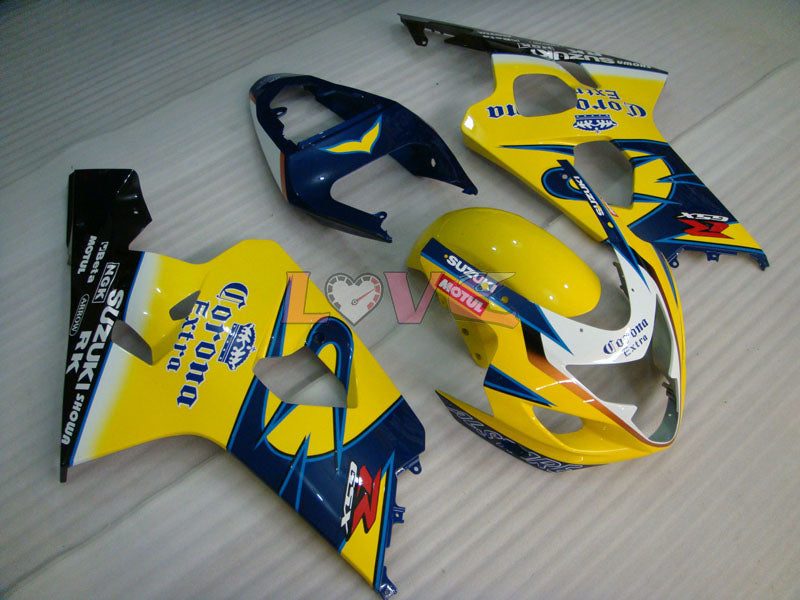 Corona MOTUL - Yellow Black Fairings and Bodywork For 2004-2005 GSX-R600 #LF6671