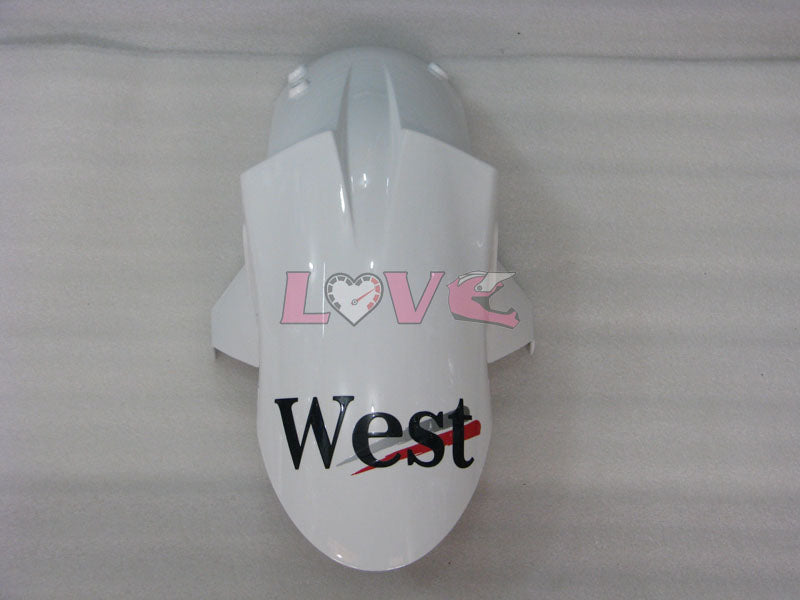 West - White Black Fairings and Bodywork For 2005-2006 NINJA ZX-6R #LF5965