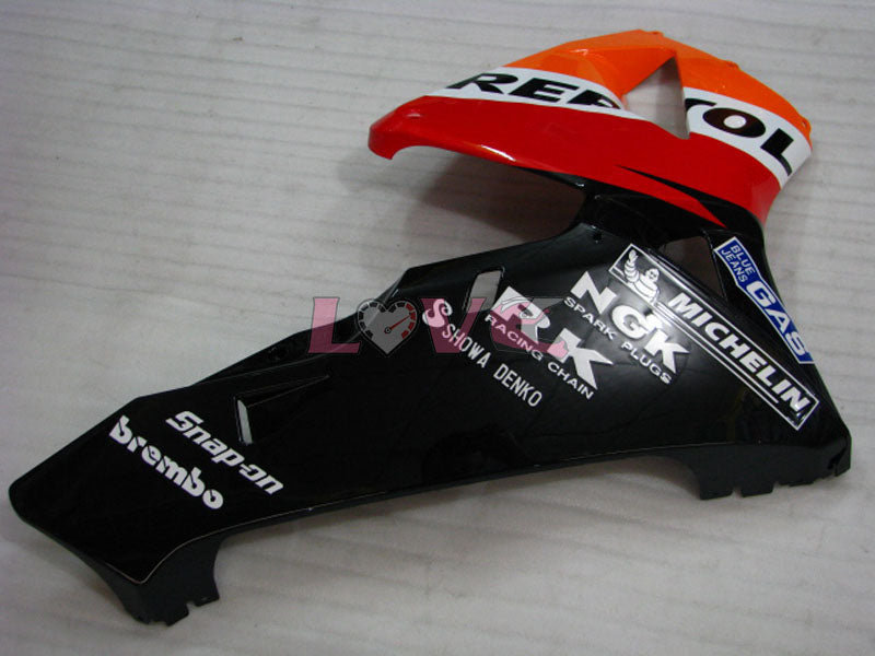 MICHELIN RK Repsol - Orange Black Fairings and Bodywork For 2005-2006 CBR600RR #LF7486