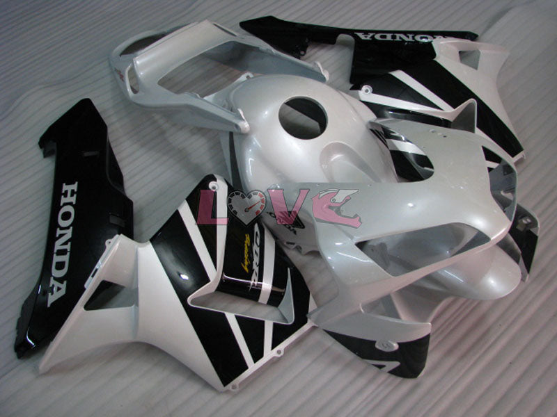 Factory Style - White Black Fairings and Bodywork For 2005-2006 CBR600RR #LF4427