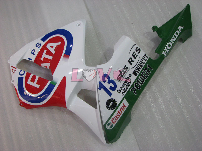 PATA - Red White Fairings and Bodywork For 2003-2004 CBR600RR #LF4457