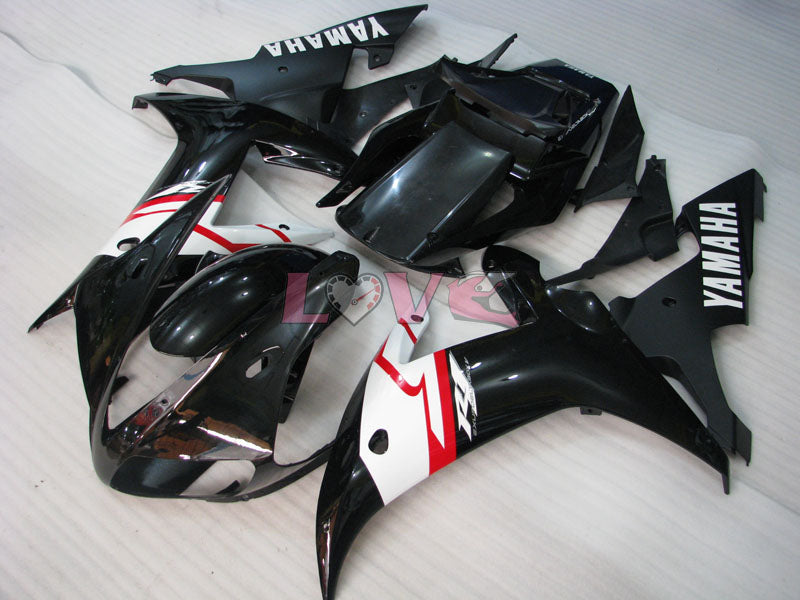 Factory Style - White Black Fairings and Bodywork For 2002-2003 YZF-R1 #LF7023