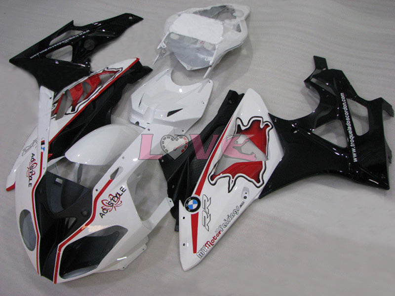 Factory Style - White Black Fairings and Bodywork For 2009-2014 S1000RR #LF5475