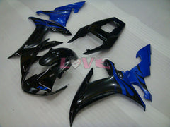 Flame - Blue Black Fairings and Bodywork For 2002-2003 YZF-R1 #LF7034