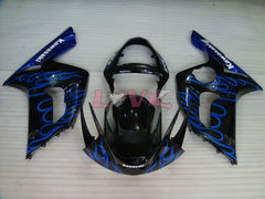 Flame - Purple Black Fairings and Bodywork For 2003-2004 NINJA ZX-6R #LF6057