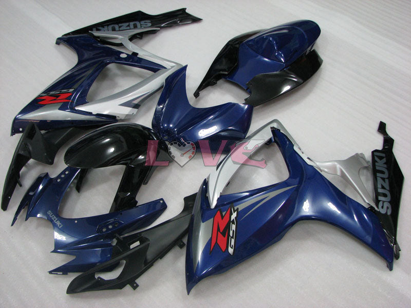 Factory Style - Blue Black Fairings and Bodywork For 2006-2007 GSX-R600 #LF4036