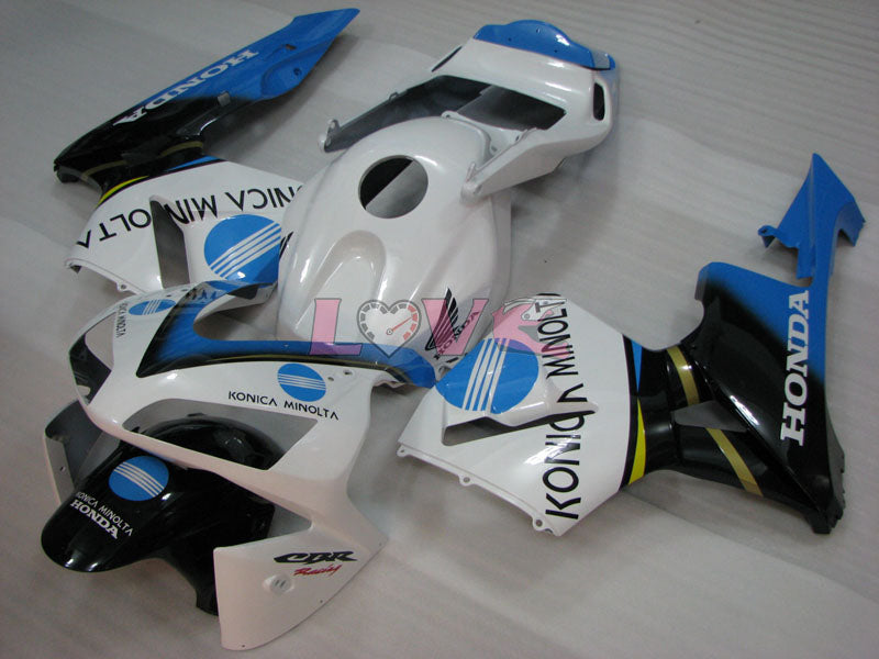 Konica Minolta - White Black Fairings and Bodywork For 2003-2004 CBR600RR #LF5393