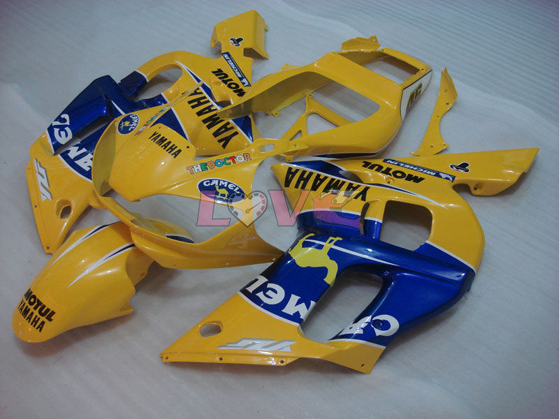 Camel MOTUL - Yellow Blue Fairings and Bodywork For 1998-2002 YZF-R6 #LF6849