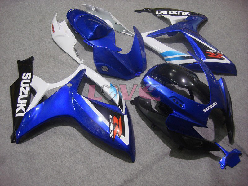 Factory Style - Blue White Fairings and Bodywork For 2006-2007 GSX-R600 #LF6295