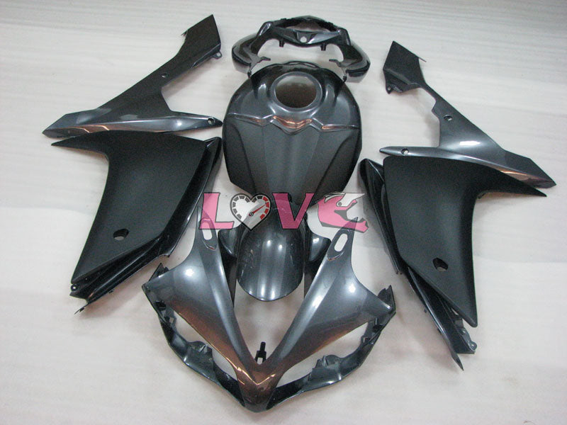 Factory Style - Black Grey Matte Fairings and Bodywork For 2007-2008 YZF-R1 #LF3670