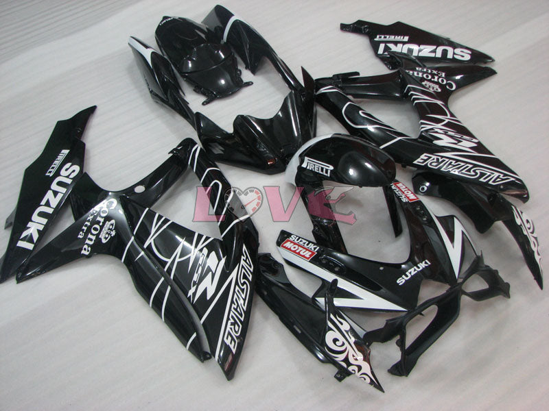 Corona - Black Fairings and Bodywork For 2008-2010 GSX-R600 #LF3948