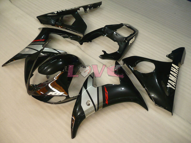 Factory Style - Black Grey Matte Fairings and Bodywork For 2005 YZF-R6 #LF3502