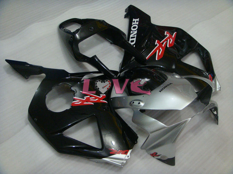 Factory Style - Black Silver Fairings and Bodywork For 2002-2003 CBR954RR #LF4477