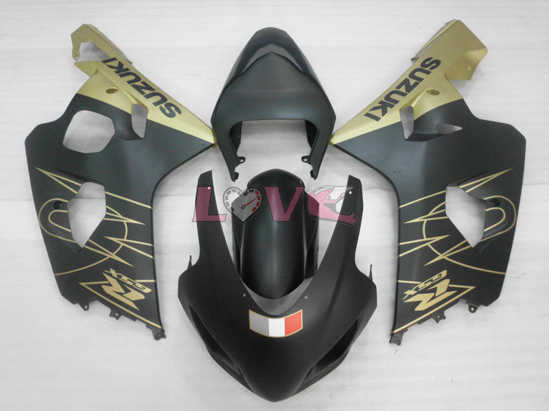 Factory Style - Yellow Black Matte Fairings and Bodywork For 2004-2005 GSX-R600 #LF4103