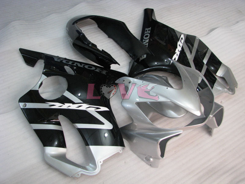 Factory Style - Black Silver Fairings and Bodywork For 2004-2007 CBR600F4i #LF4502