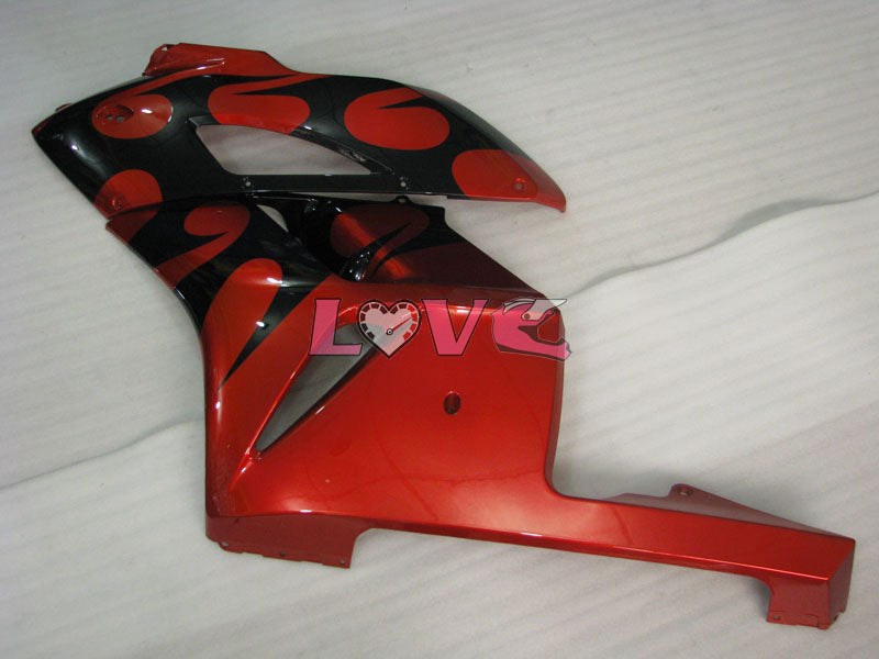 Flame - Orange Black Fairings and Bodywork For 2004-2005 CBR1000RR #LF4400