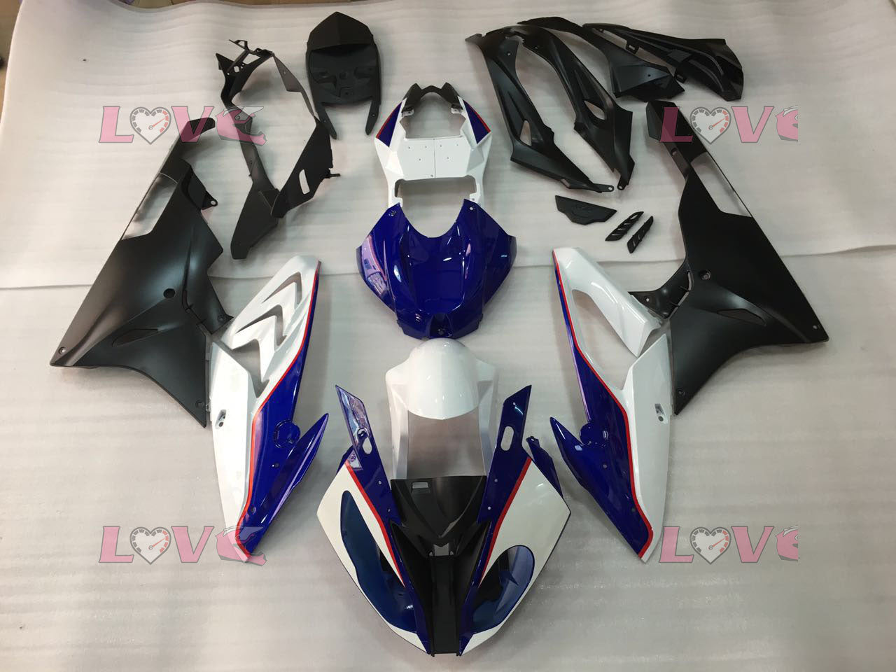 Factory Style - Blue White Black Fairings and Bodywork For 2015-2018 S1000RR #LF4649