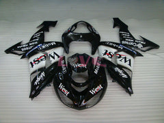 West - White Black Fairings and Bodywork For 2006-2007 NINJA ZX-10R #LF6223