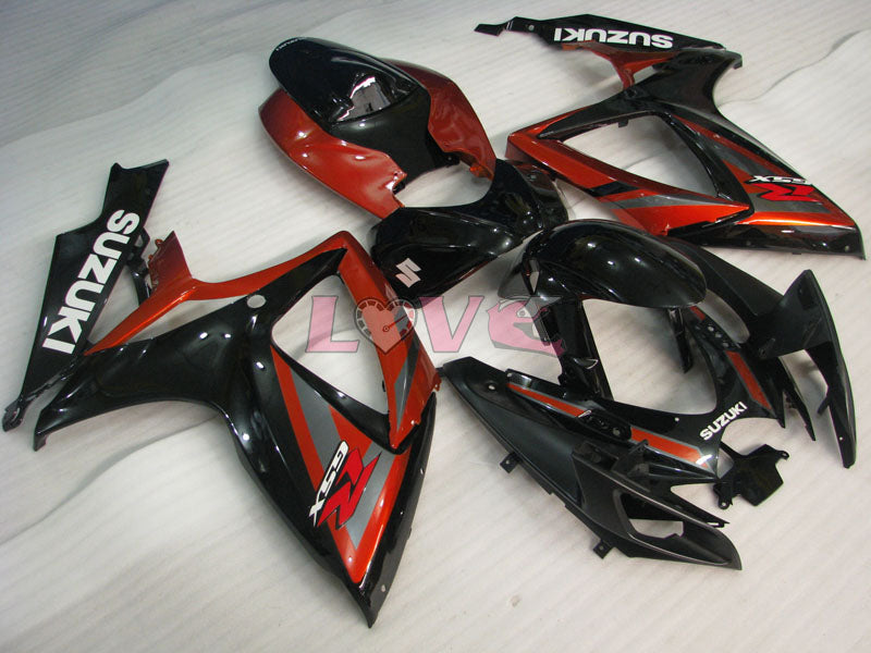 Factory Style - Red Black Fairings and Bodywork For 2006-2007 GSX-R750 #LF6488