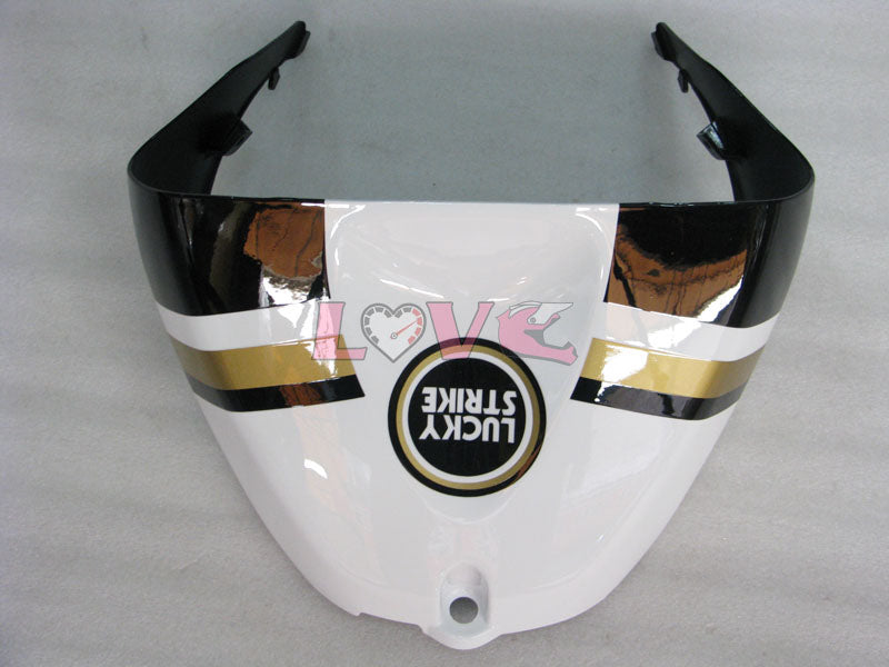 Lucky Strike - White Black Fairings and Bodywork For 2005-2006 NINJA ZX-6R #LF5991