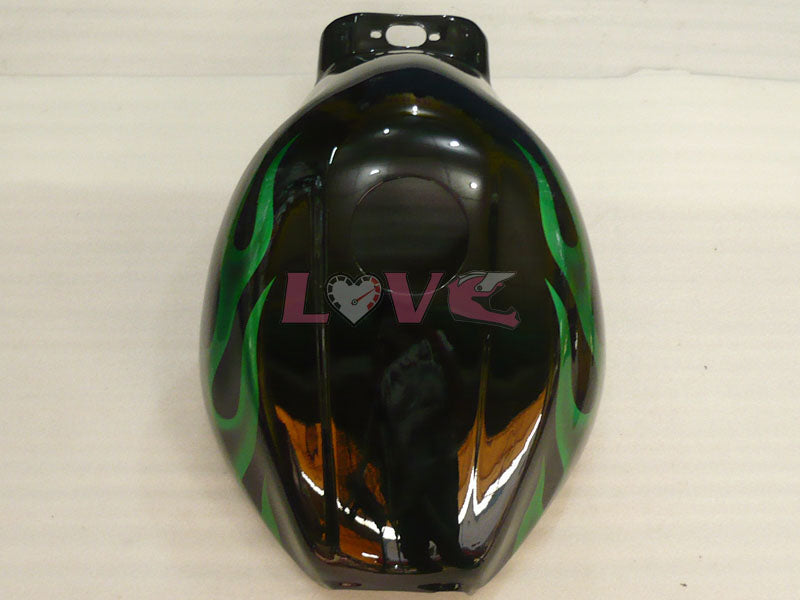 Flame - Green Black Fairings and Bodywork For 1997-2007 YZF600R #LF7935