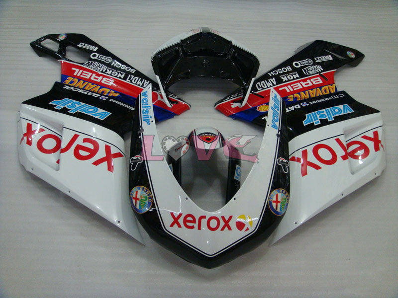 Xerox - White Black Fairings and Bodywork For 2007-2009 1098 #LF3121