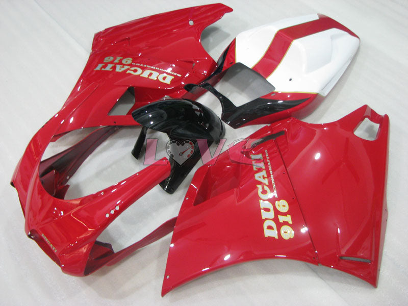 Factory Style - Red White Fairings and Bodywork For 1994-1998 916 #LF3184