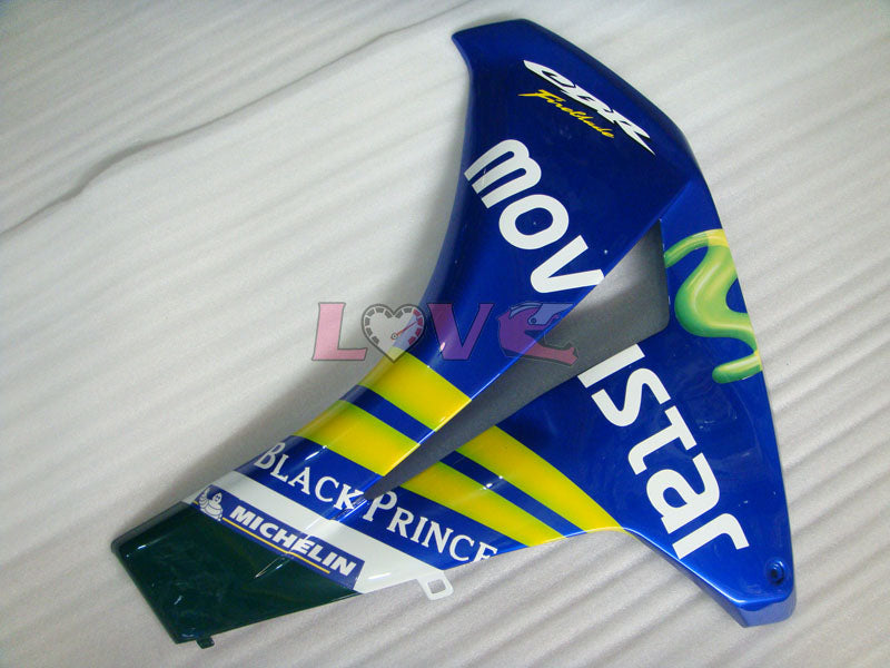 Movistar - Yellow Blue Fairings and Bodywork For 2008-2011 CBR1000RR #LF4327
