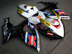 Dark Dog - White Black Fairings and Bodywork For 2006-2007 GSX-R750 #LF6559