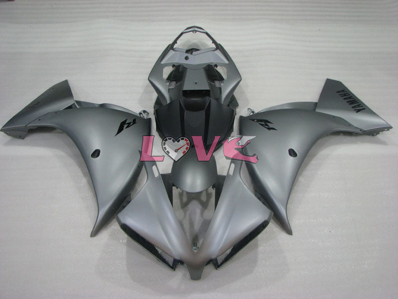Factory Style - Black Grey Matte Fairings and Bodywork For 2012-2014 YZF-R1 #LF4781