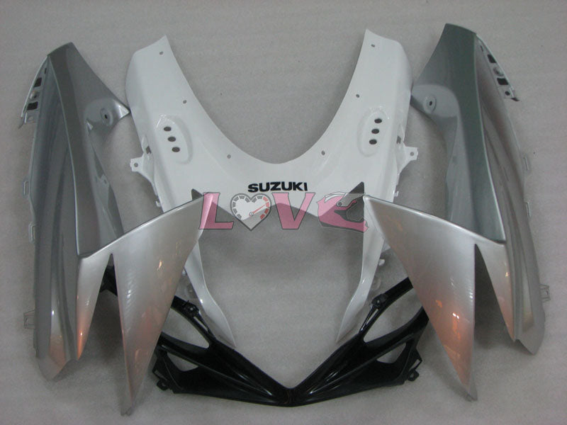 Factory Style - White Silver Fairings and Bodywork For 2011-2026 GSX-R600 #LF3884