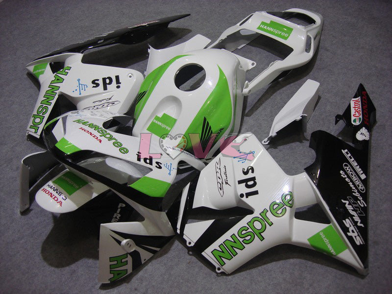 HANN Spree - White Black Fairings and Bodywork For 2003-2004 CBR600RR #LF5397