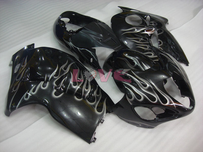 Flame - Black Fairings and Bodywork For 1999-2007 Hayabusa #LF3750