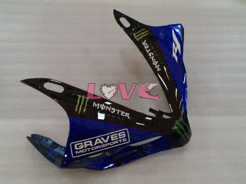 Monster - Blue White Black Fairings and Bodywork For 2007-2008 YZF-R1 #LF3678