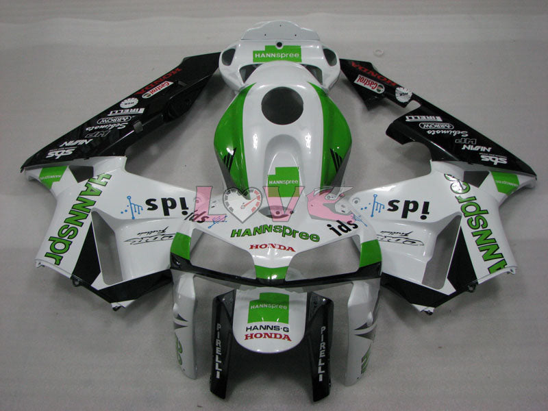 HANN Spree - Green White Black Fairings and Bodywork For 2005-2006 CBR600RR #LF4433
