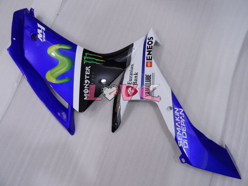 Monster - Blue White Black Fairings and Bodywork For 2007-2008 YZF-R1 #LF3664
