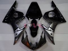 Factory Style - Black Grey Fairings and Bodywork For 2003-2004 YZF-R6 #LF3537