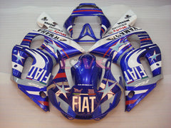 FIAT MOTUL - Blue White Fairings and Bodywork For 1998-2002 YZF-R6 #LF6843