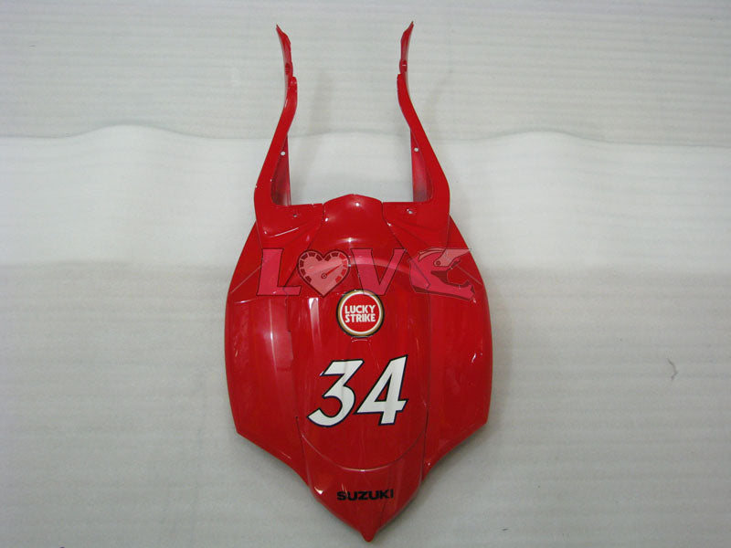 Lucky Strike - Red Black Fairings and Bodywork For 2008-2010 GSX-R600 #LF3956